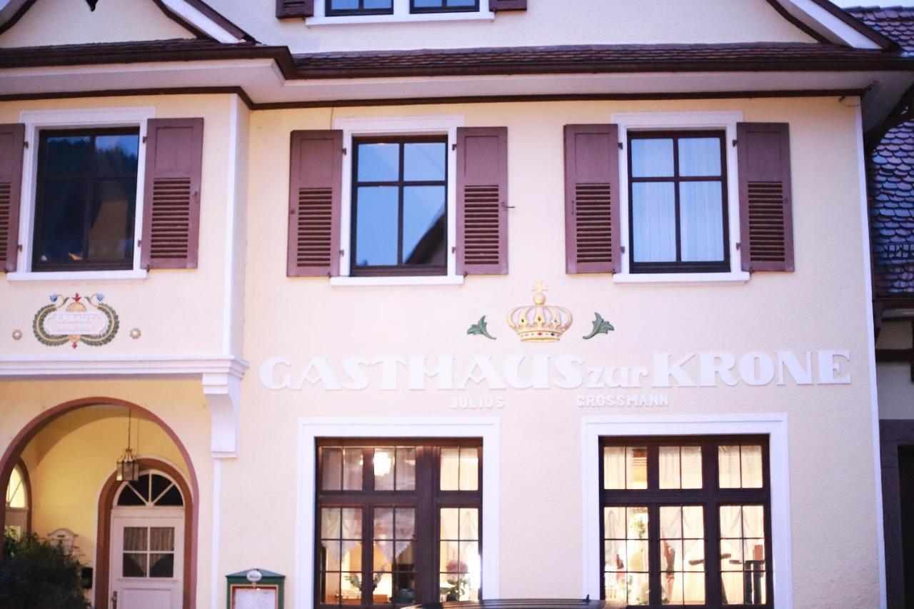 Hotel Gasthaus Zur Krone Weisenbach Exterior foto